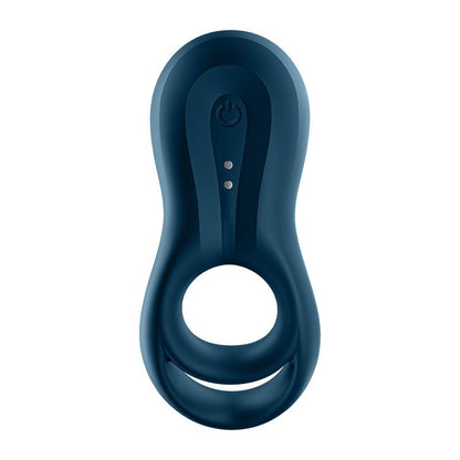 Satisfyer Epic Duo - Navy Blue USB Rechargeable Cock & Balls Ring with App Control