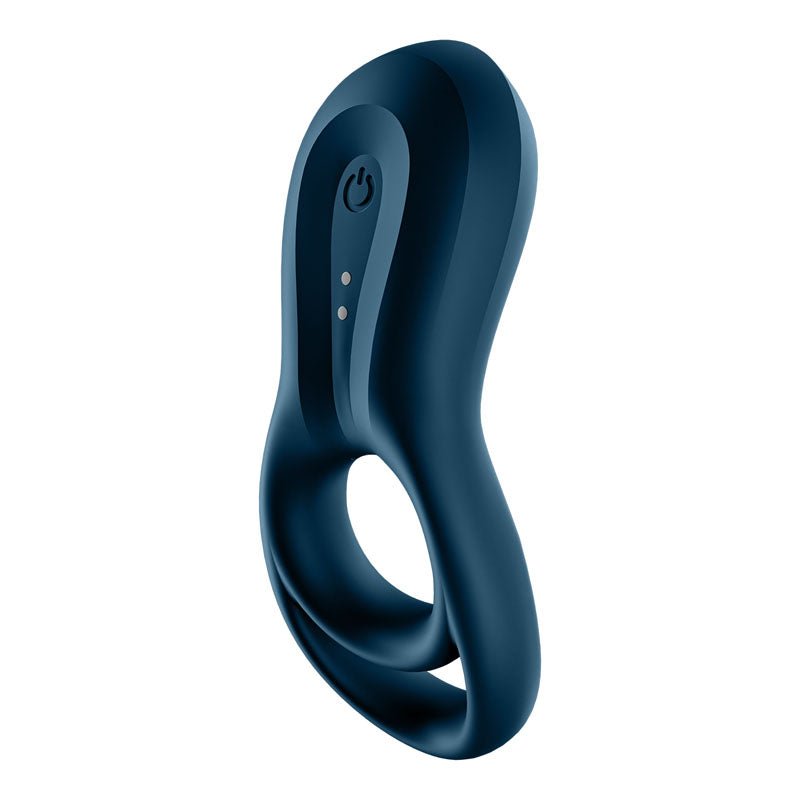 Satisfyer Epic Duo - Navy Blue USB Rechargeable Cock & Balls Ring with App Control