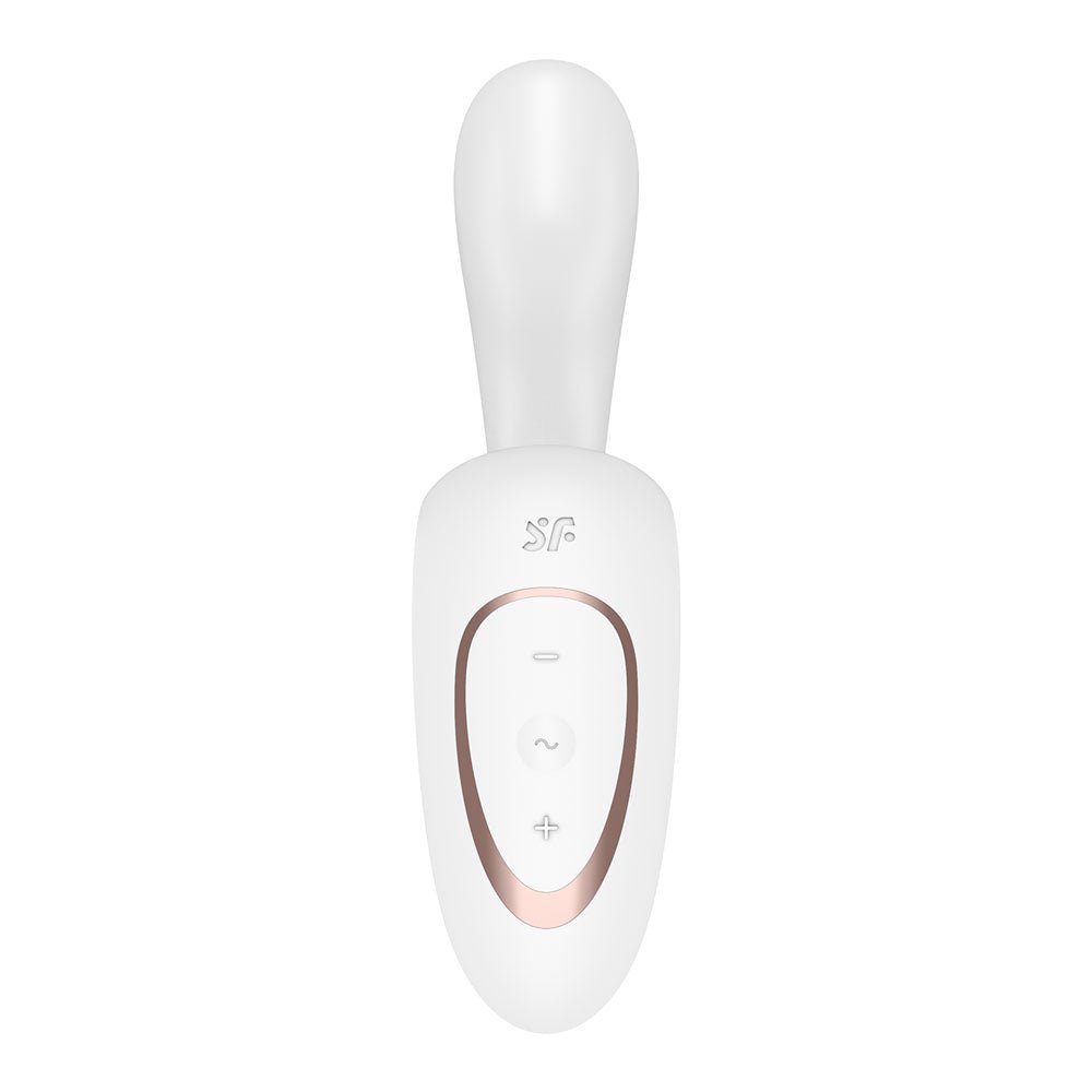 Satisfyer G For Goddess 1 - White USB Rechargeable Vibrator with Clit Stim