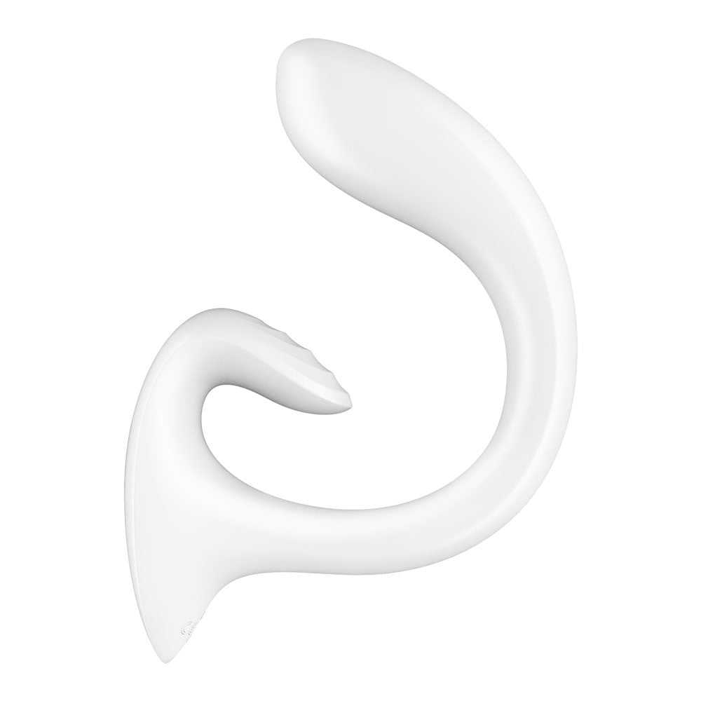 Satisfyer G For Goddess 1 - White USB Rechargeable Vibrator with Clit Stim