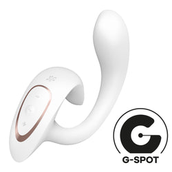 Satisfyer G For Goddess 1 - White USB Rechargeable Vibrator with Clit Stim