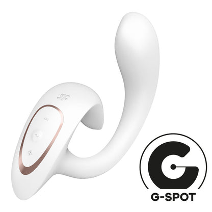 Satisfyer G For Goddess 1 - White USB Rechargeable Vibrator with Clit Stim