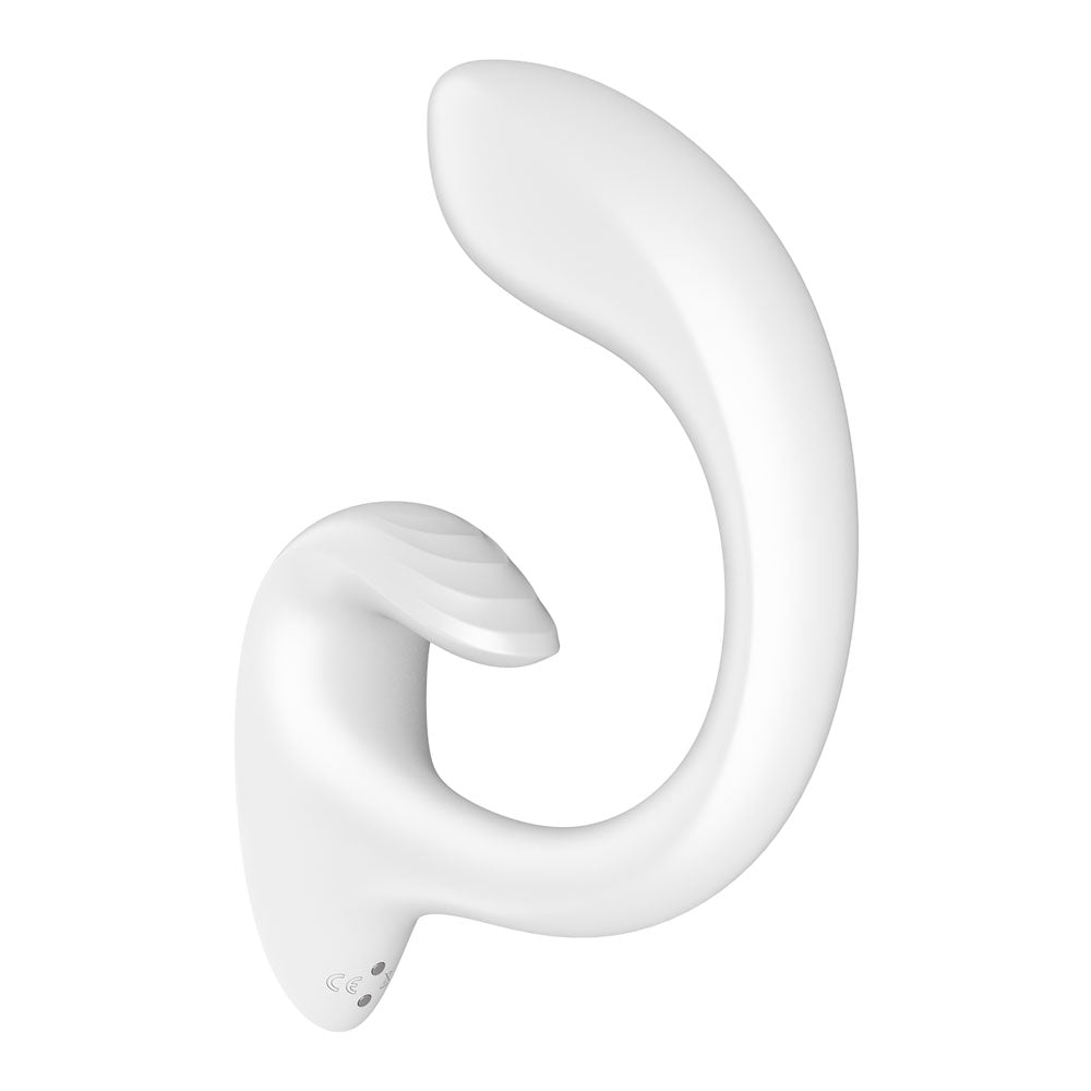 Satisfyer G For Goddess 1 - White USB Rechargeable Vibrator with Clit Stim