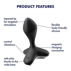 Satisfyer Game Changer - Black Vibrating Butt Plug