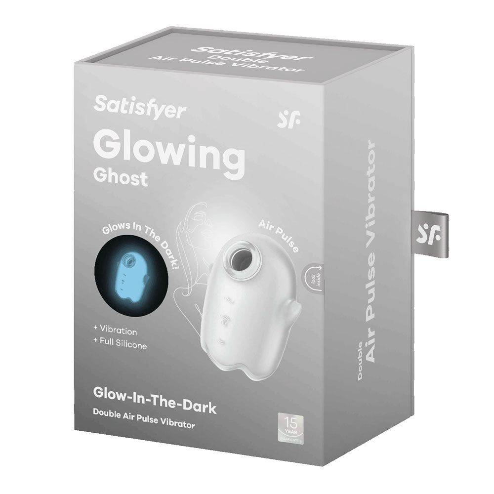 Satisfyer Glowing Ghost - Glow in Dark White Air Pulse Stimulator