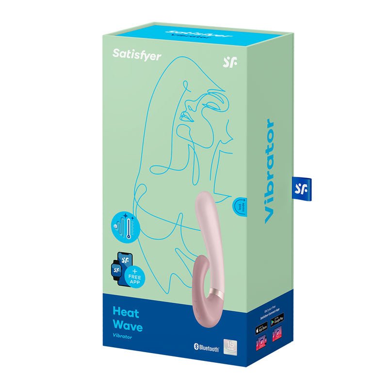 Satisfyer Heat Wave - Mauve App Controlled USB Rechargeable Rabbit Vibrator