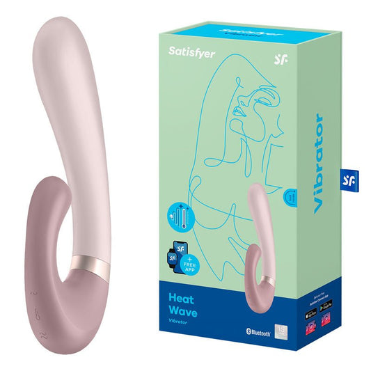 Satisfyer Heat Wave - Mauve App Controlled USB Rechargeable Rabbit Vibrator