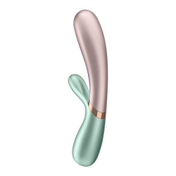 Satisfyer Hot Lover - Green/Pink App Controlled USB Rechargeable Rabbit Vibrator