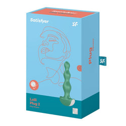 Satisfyer Lolli - Plug 2 Green Vibrating Anal Beads