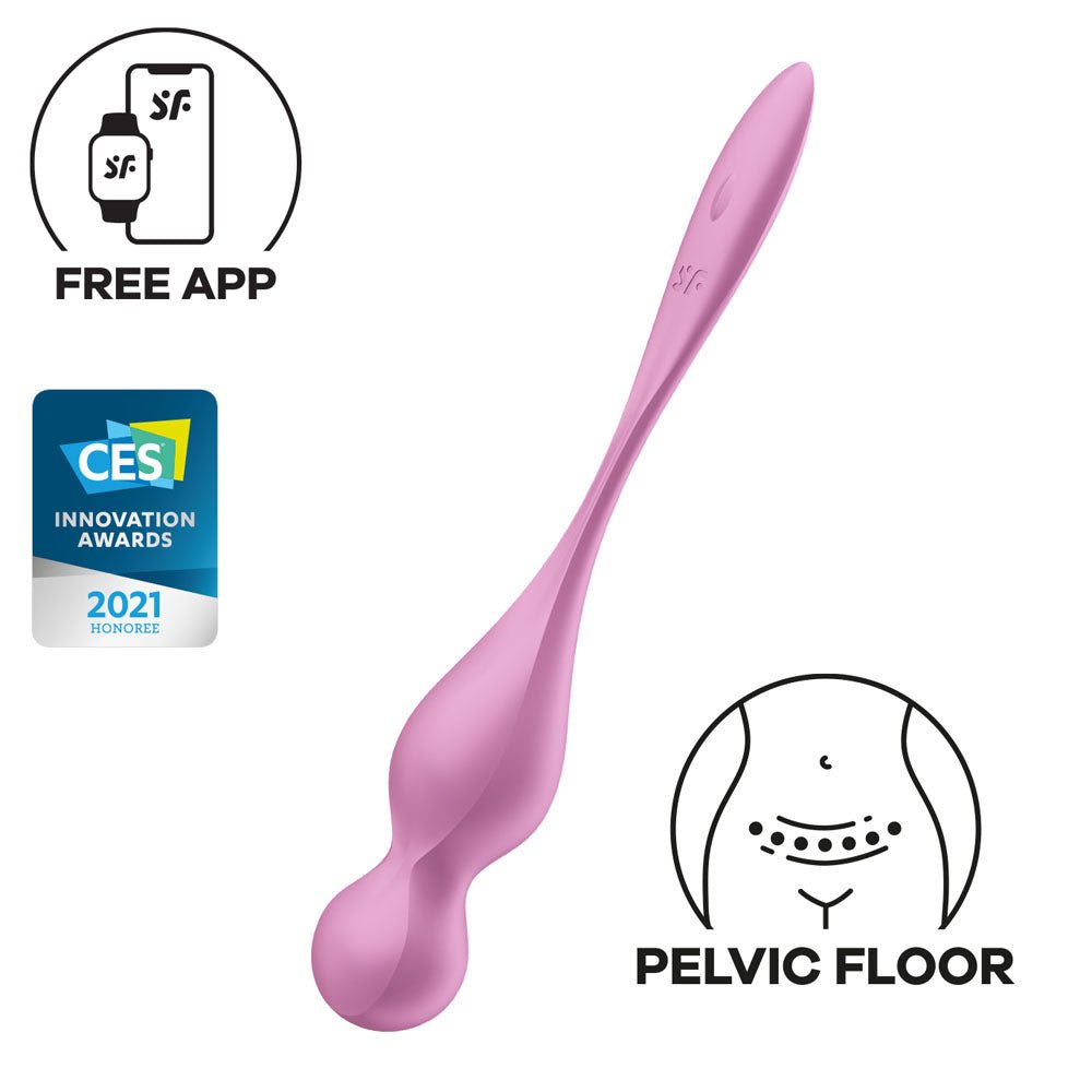 Satisfyer Love Birds 1 - Pink USB Rechargeable Pelvic Floor Trainer with App Control