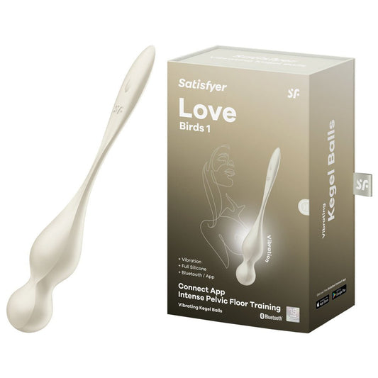 Satisfyer Love Birds 1 - White USB Rechargeable Pelvic Floor Trainer with App Control