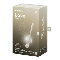 Satisfyer Love Birds 1 - White USB Rechargeable Pelvic Floor Trainer with App Control