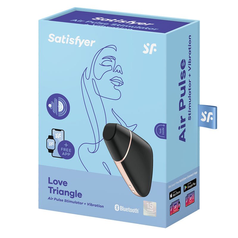 Satisfyer Love Triangle - App Contolled Touch - Free USB - Rechargeable Clitoral Stimulator with Vibration