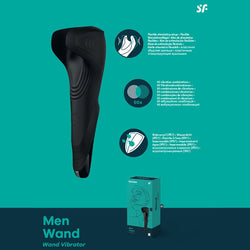 Satisfyer Men Wand - USB Rechargeable Vibrating Masturbator Wand