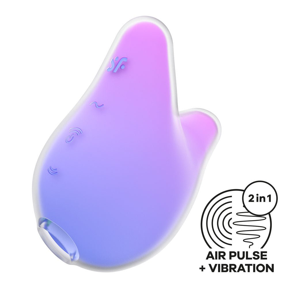 Satisfyer Mermaid Vibes - Violet/Pink USB Rechargeable Air Pulse Stimulator