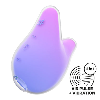 Satisfyer Mermaid Vibes - Violet/Pink USB Rechargeable Air Pulse Stimulator