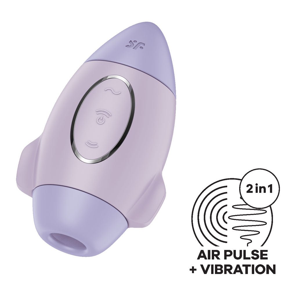 Satisfyer Mission Control Violet USB Rechargeable Vibrating Air Pulse Stimulator