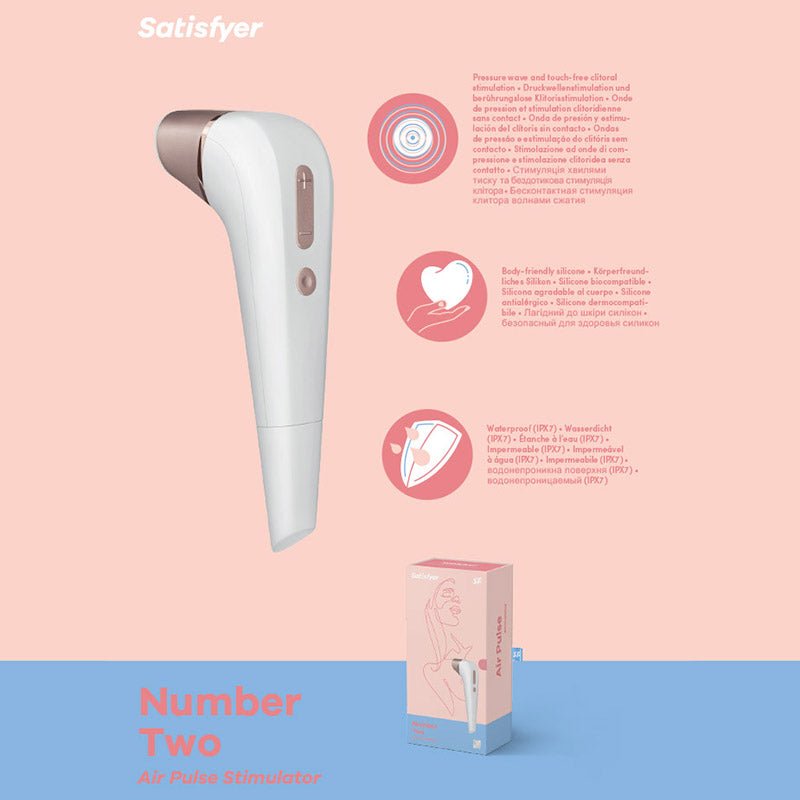 Satisfyer Number 2 - White Touch - Free Clitoral Stimulator