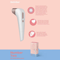 Satisfyer Number 2 - White Touch - Free Clitoral Stimulator