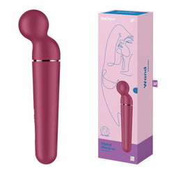 Satisfyer Planet Wand-er - Berry/Rose Gold USB Rechargeable Massager Wand