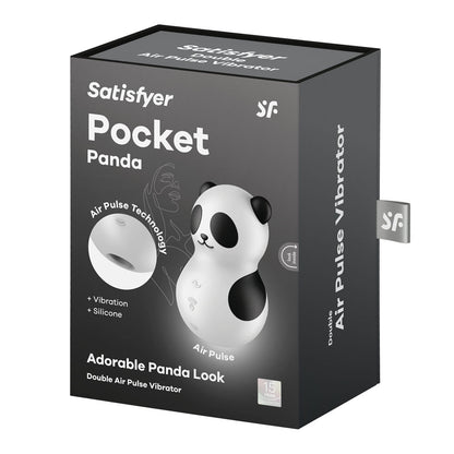 Satisfyer Pocket Panda - Black USB Rechargeable Air Pulse Stimulator