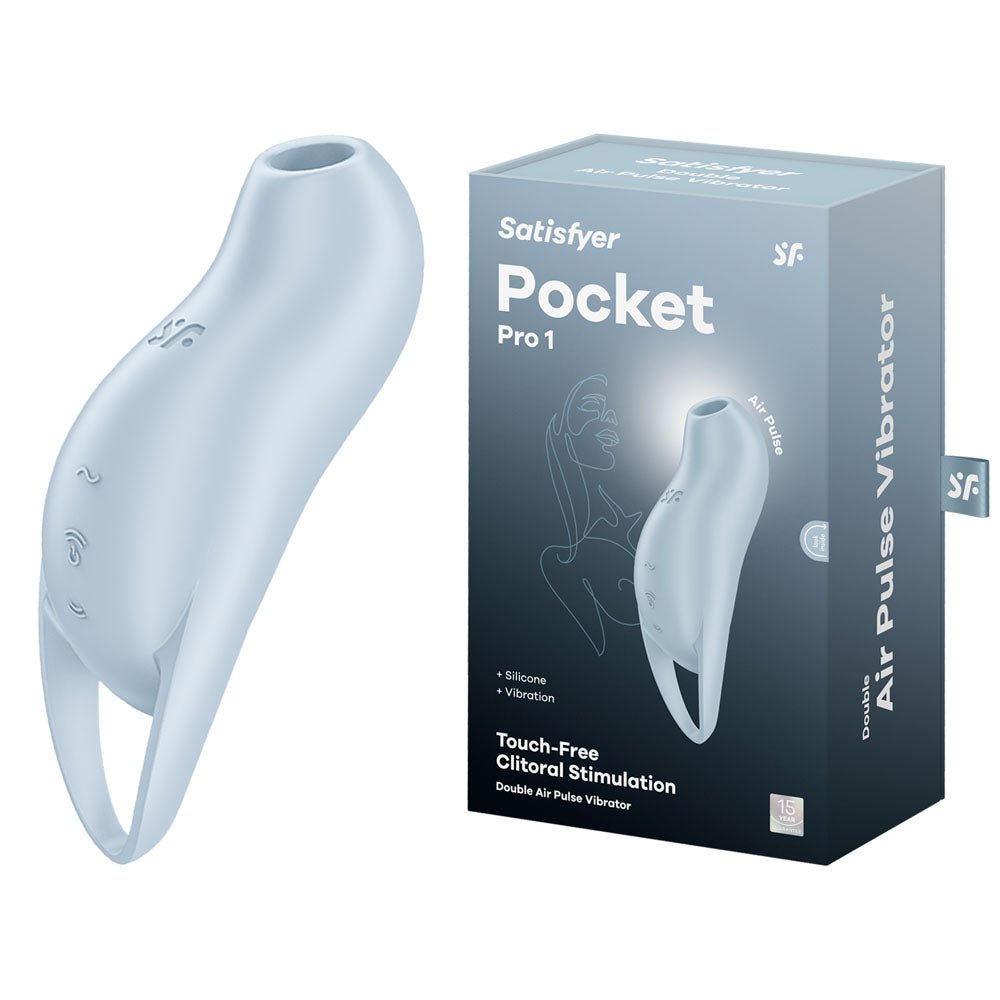 Satisfyer Pocket Pro 1 - Blue USB Rechargeable Air Pulse Stimulator