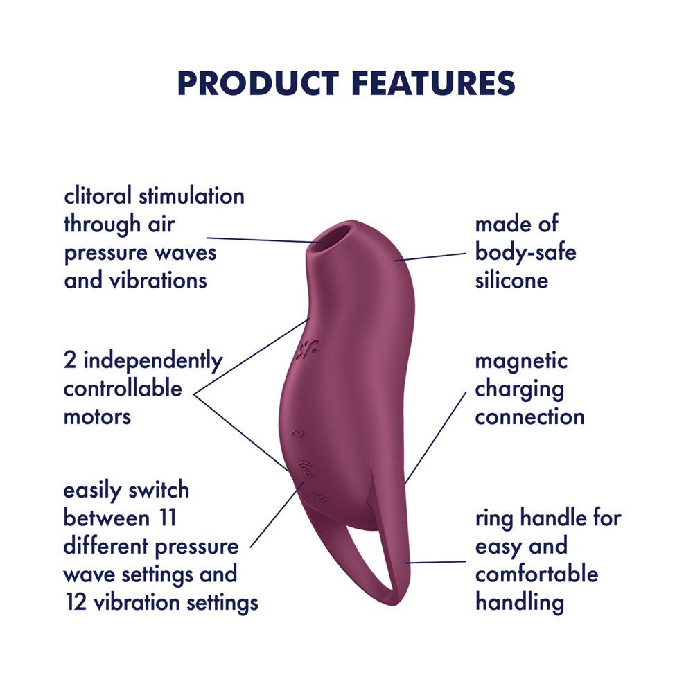 Satisfyer Pocket Pro 1 - Purple USB Rechargeable Air Pulse Stimulator