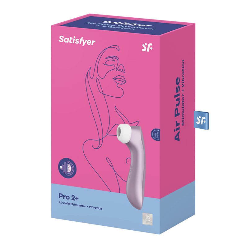 Satisfyer Pro 2+ Purple Touch - Free USB - Rechargeable Clitoral Stimulator