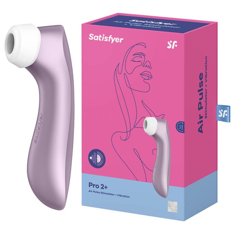 Satisfyer Pro 2+ Purple Touch-Free USB-Rechargeable Clitoral Stimulator