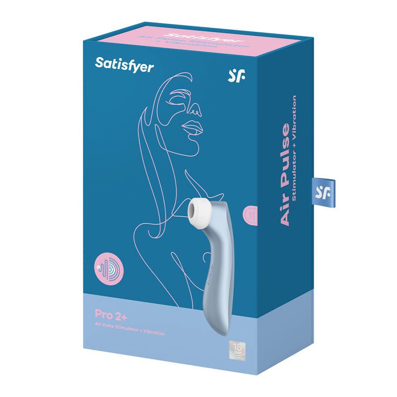 Satisfyer Pro 2+Blue Touch - Free USB - Rechargeable Clitoral Stimulator