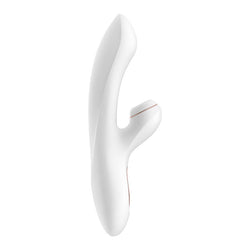 Satisfyer Pro + G-Spot - White 22 cm USB Rechargeable Rabbit Vibrator with Touch-Free Clitoral Stimulator