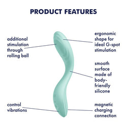 Satisfyer Rrrolling Pleasure - Mint USB Rechargeable Vibrator