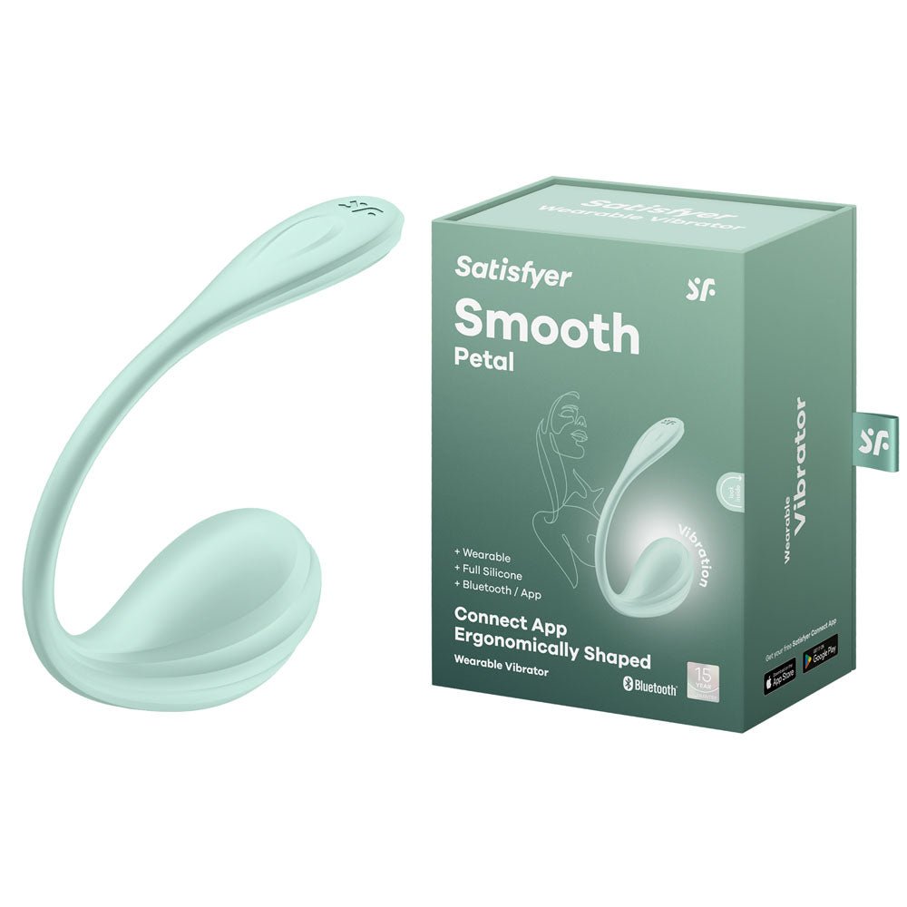 Satisfyer Smooth Petal - Mint Wearable Stimulator with App Control