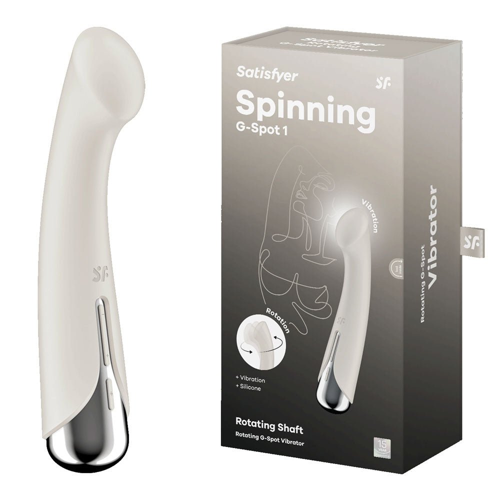 Satisfyer Spinning G-Spot 1 - Beige 16.5 cm Rechargeable Rotating Vibrator