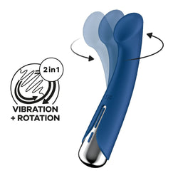 Satisfyer Spinning G-Spot 1 - Blue 16.5 cm Rechargeable Rotating Vibrator