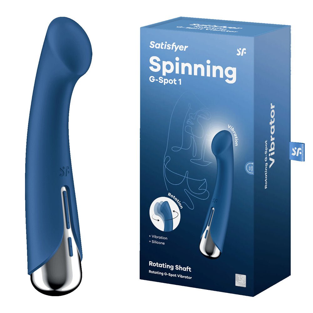 Satisfyer Spinning G-Spot 1 - Blue 16.5 cm Rechargeable Rotating Vibrator