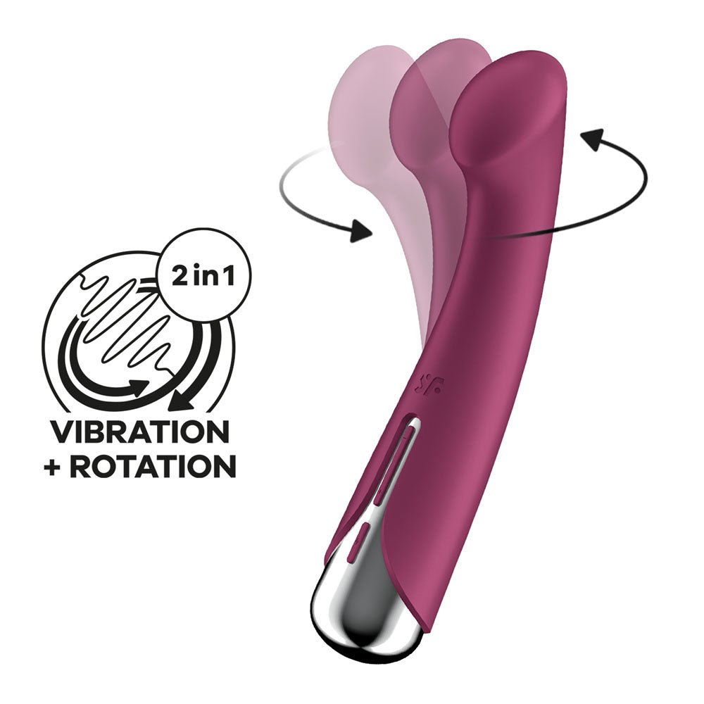 Satisfyer Spinning G-Spot 1 - Red 16.5 cm Rechargeable Rotating Vibrator