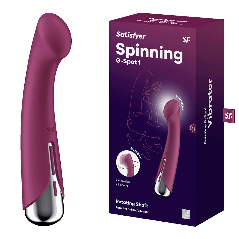 Satisfyer Spinning G-Spot 1 - Red 16.5 cm Rechargeable Rotating Vibrator