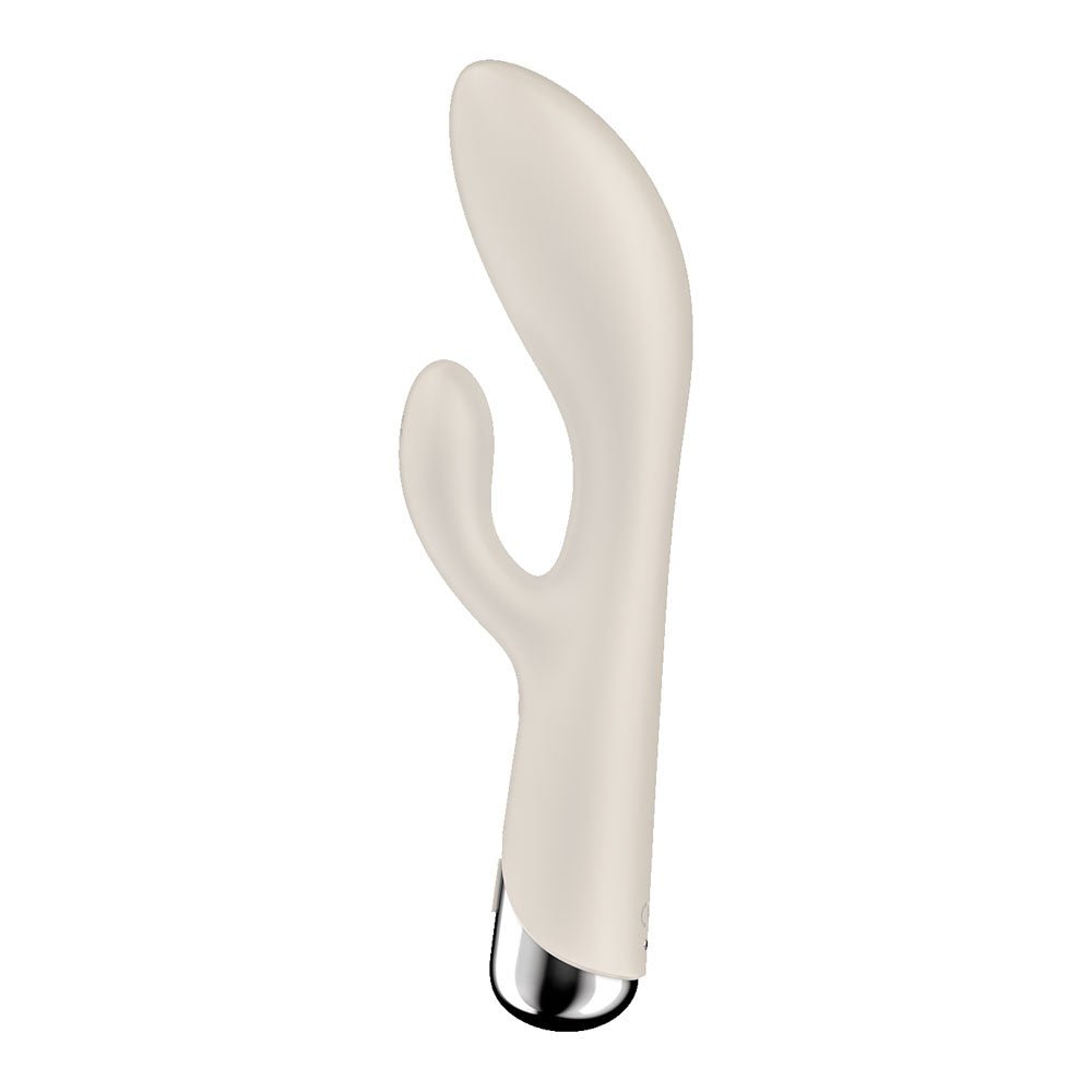 Satisfyer Spinning Rabbit 1 - Beige 20 cm Rechargeable Rotating Rabbit Vibrator