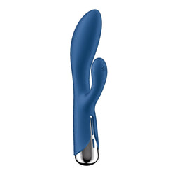 Satisfyer Spinning Rabbit 1 - Blue 20 cm Rechargeable Rotating Rabbit Vibrator