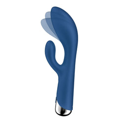 Satisfyer Spinning Rabbit 1 - Blue 20 cm Rechargeable Rotating Rabbit Vibrator