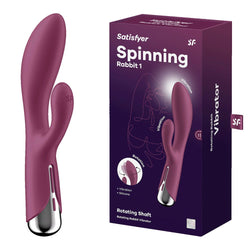 Satisfyer Spinning Rabbit 1 - Red 20 cm Rechargeable Rotating Rabbit Vibrator