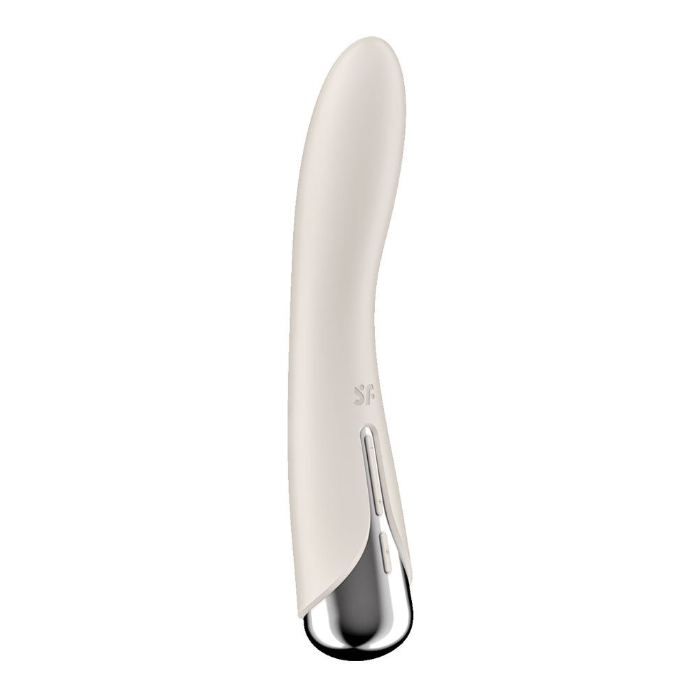 Satisfyer Spinning Vibe 1 - Beige 17.8 cm Rechargeable Rotating Vibrator