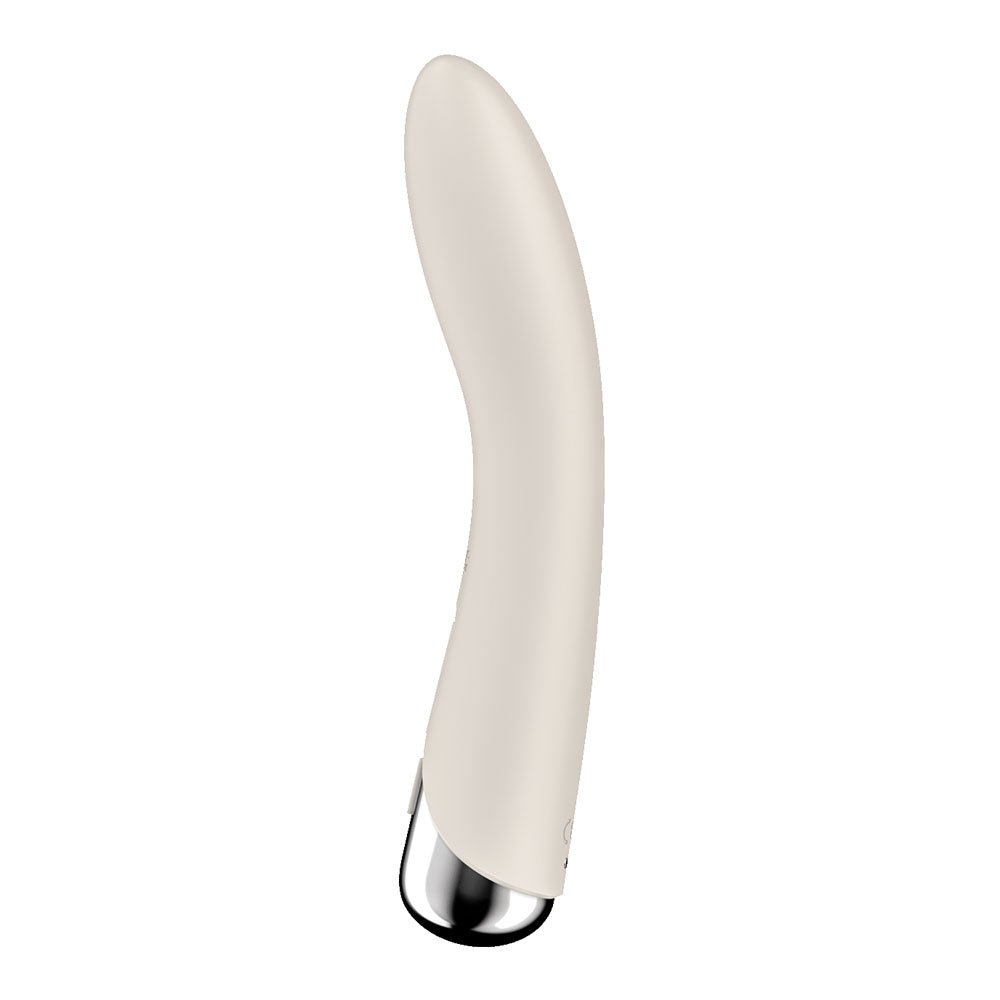 Satisfyer Spinning Vibe 1 - Beige 17.8 cm Rechargeable Rotating Vibrator