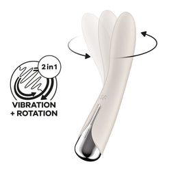 Satisfyer Spinning Vibe 1 - Beige 17.8 cm Rechargeable Rotating Vibrator