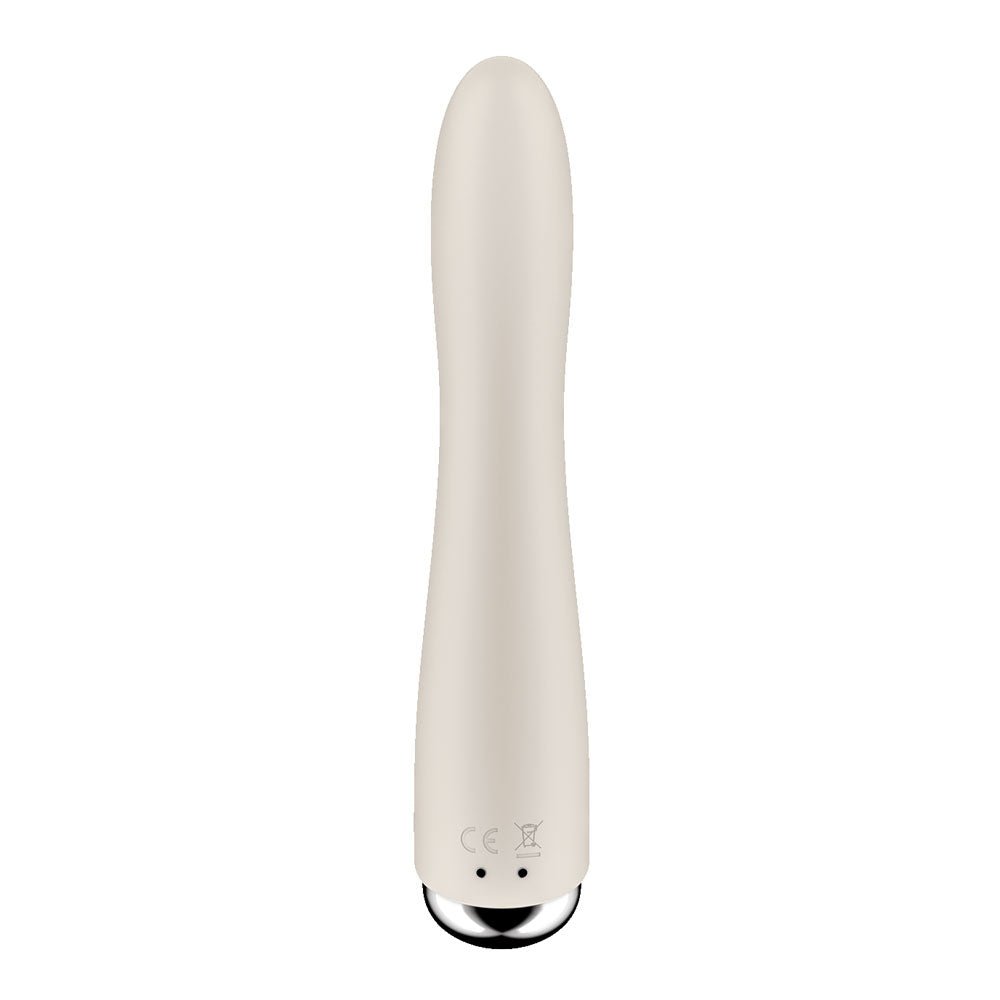 Satisfyer Spinning Vibe 1 - Beige 17.8 cm Rechargeable Rotating Vibrator