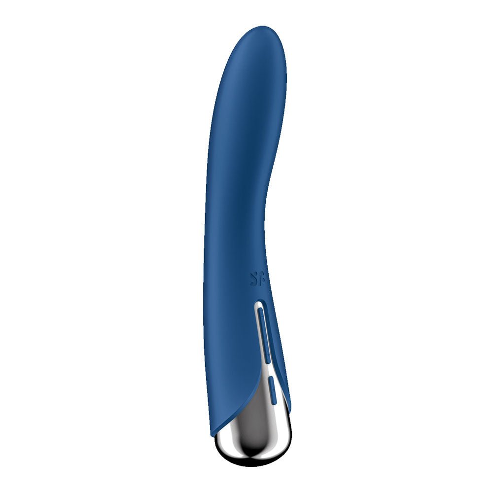 Satisfyer Spinning Vibe 1 - Blue 17.8 cm USB Rechargeable Rotating Vibrator