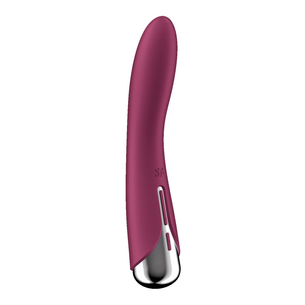 Satisfyer Spinning Vibe 1 - Red 17.8 cm USB Rechargeable Rotating Vibrator