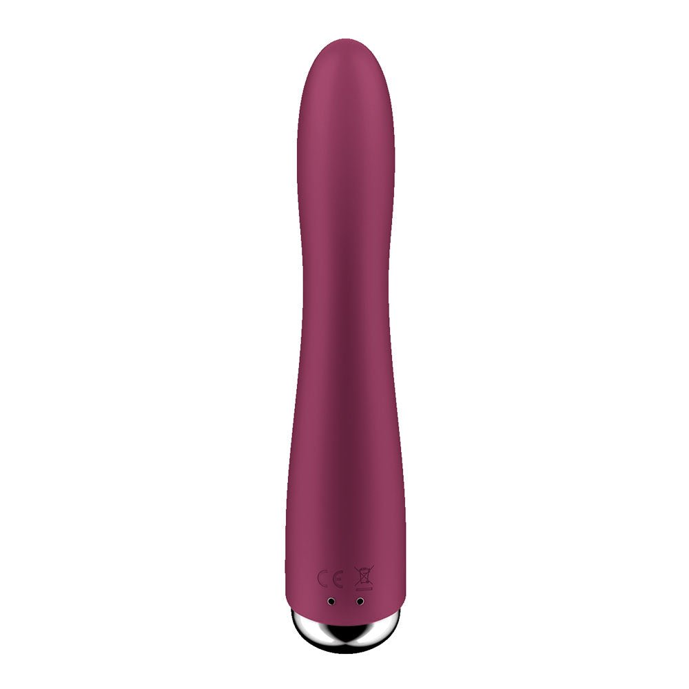 Satisfyer Spinning Vibe 1 - Red 17.8 cm USB Rechargeable Rotating Vibrator