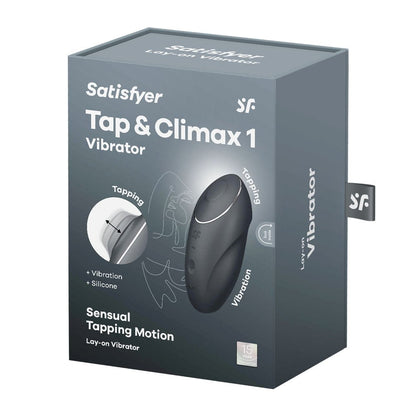 Satisfyer Tap & Climax 1 - Grey USB Rechargeable Pulsing Stimulator